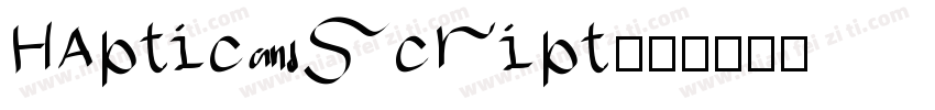 HAptic script字体转换